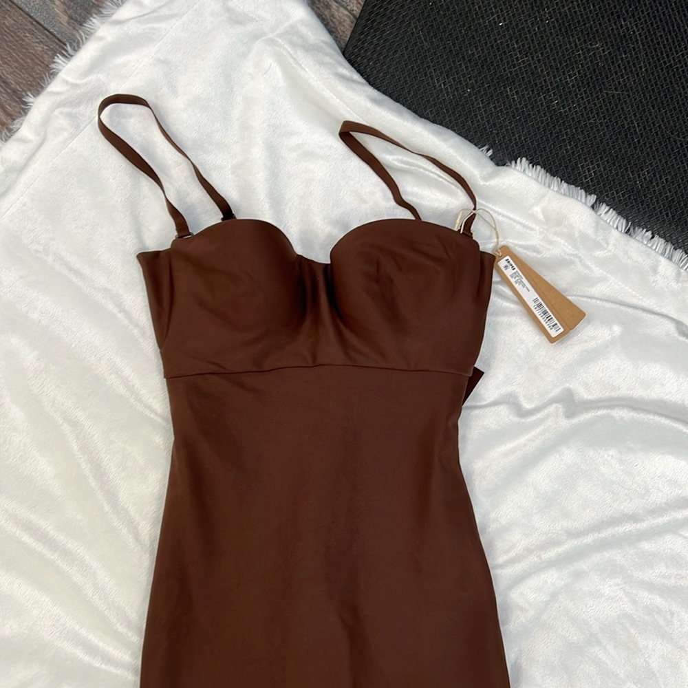 SKIMS Brown Maxi Dress